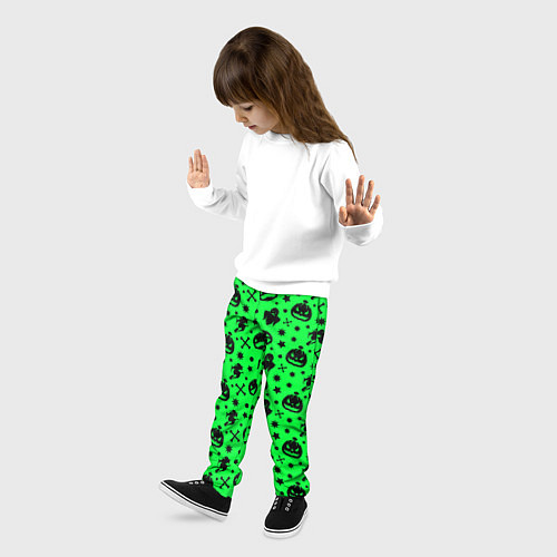 Детские брюки Хэллоуин кислота / 3D-принт – фото 3