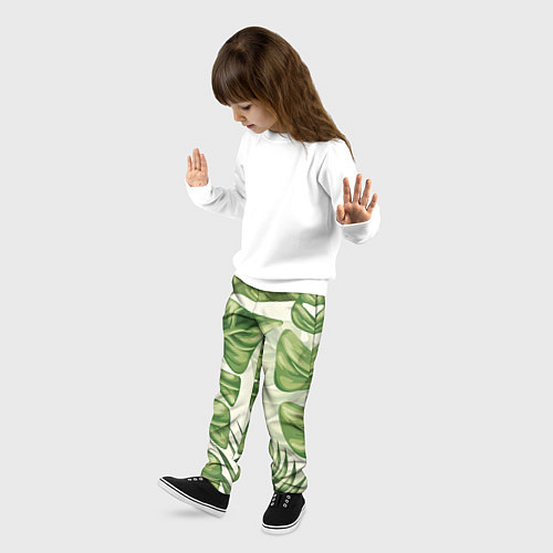 Детские брюки Тропический папоротник / 3D-принт – фото 3