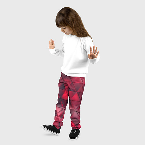 Детские брюки Dark Red / 3D-принт – фото 3