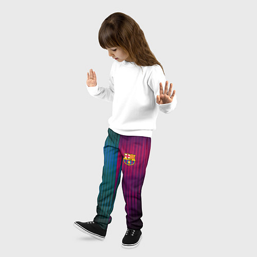 Детские брюки Barcelona FC: Abstract 2018 / 3D-принт – фото 3