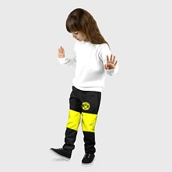 Брюки детские Borussia 2018 Black and Yellow, цвет: 3D-принт — фото 2