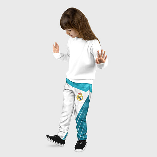 Детские брюки FC Real Madrid: Abstract / 3D-принт – фото 3