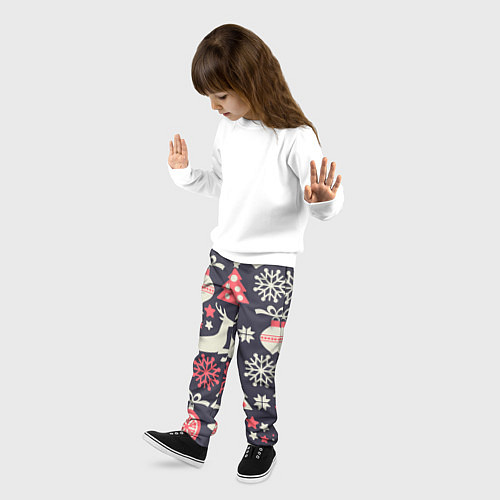 Детские брюки Зимние фантазии / 3D-принт – фото 3
