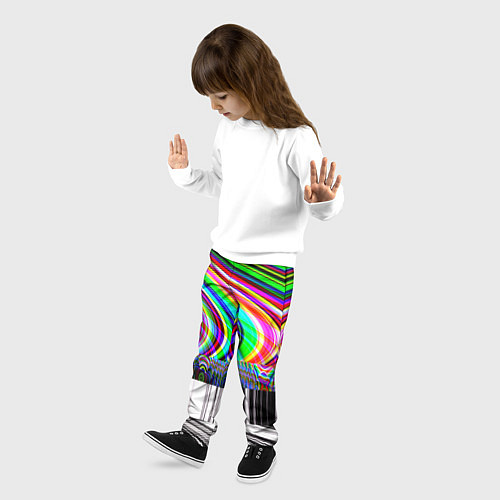 Детские брюки TV Glitch / 3D-принт – фото 3