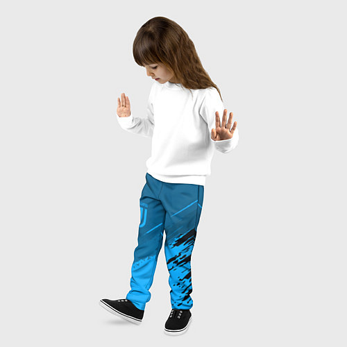 Детские брюки FC Juventus: Blue Original / 3D-принт – фото 3