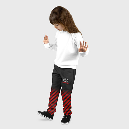 Детские брюки Toyota: Red Lines / 3D-принт – фото 3