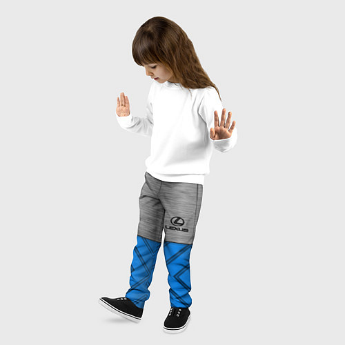 Детские брюки Lexus: Blue Metallic / 3D-принт – фото 3