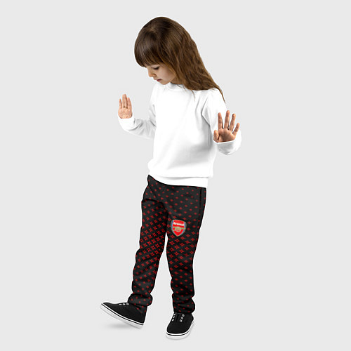 Детские брюки Arsenal: Sport Grid / 3D-принт – фото 3