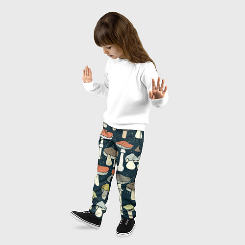 Детские брюки Грибной лес / 3D-принт – фото 3