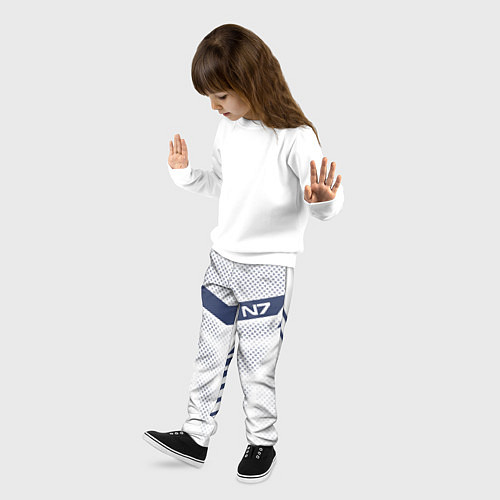 Детские брюки N7: White Armor / 3D-принт – фото 3