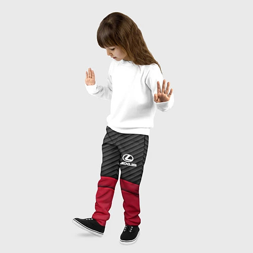Детские брюки Lexus: Red Carbon / 3D-принт – фото 3