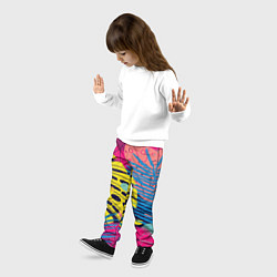 Брюки детские Тропическая мода, цвет: 3D-принт — фото 2