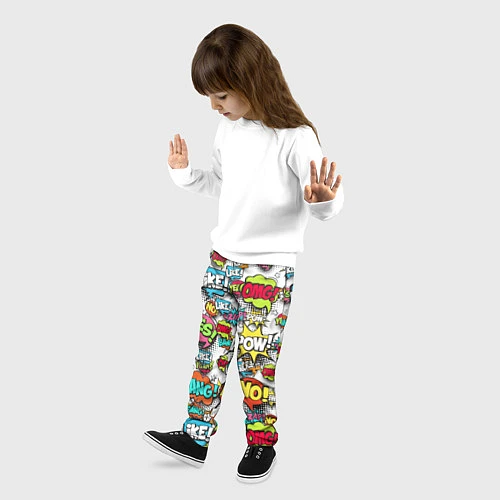 Детские брюки Pop art Fashion / 3D-принт – фото 3