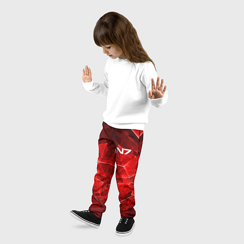 Детские брюки Mass Effect: Red Armor N7 / 3D-принт – фото 3