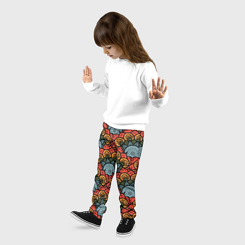 Детские брюки Узоры Бохо / 3D-принт – фото 3