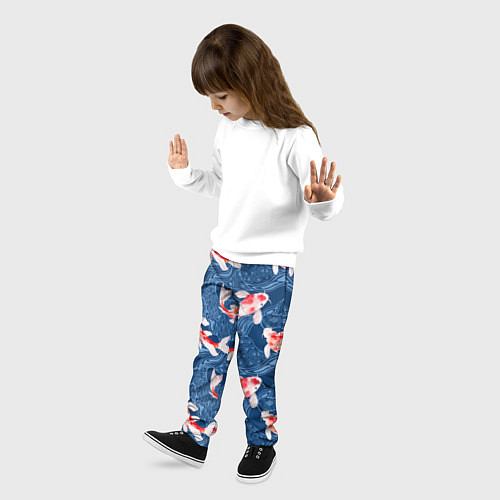 Детские брюки Карпы кои / 3D-принт – фото 3