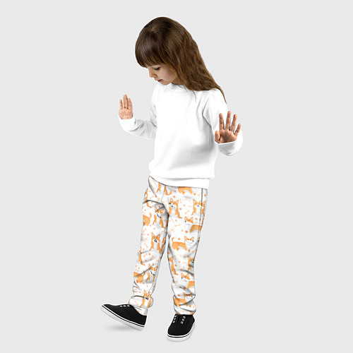 Детские брюки Вельш Корги / 3D-принт – фото 3