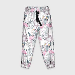 Детские брюки Тропические фламинго