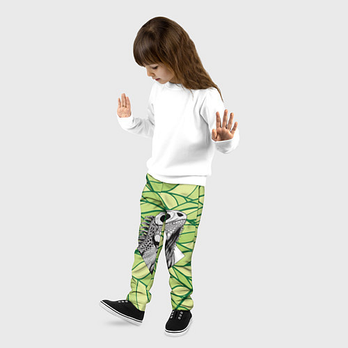 Детские брюки Игуана нежить / 3D-принт – фото 3