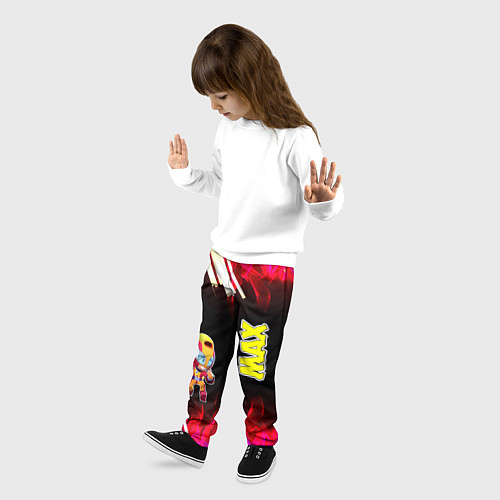 Детские брюки Brawl Stars Мах / 3D-принт – фото 3