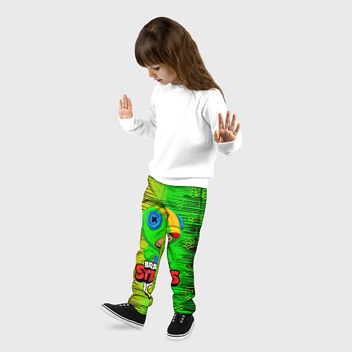 Детские брюки BRAWL STARS LEON / 3D-принт – фото 3