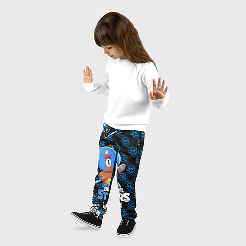 Детские брюки BRAWL STARS EL BROWN / 3D-принт – фото 3