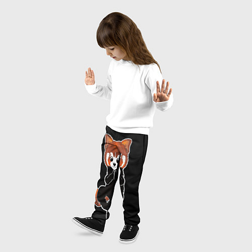 Детские брюки Енот / 3D-принт – фото 3