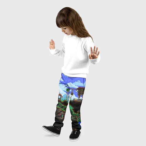 Детские брюки TERRARIA EXCLUSIVE / 3D-принт – фото 3