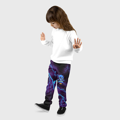 Детские брюки Brawl Stars LEON / 3D-принт – фото 3