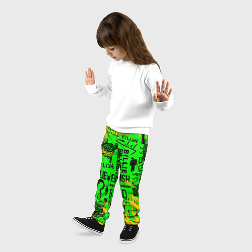 Детские брюки BILLIE EILISH / 3D-принт – фото 3