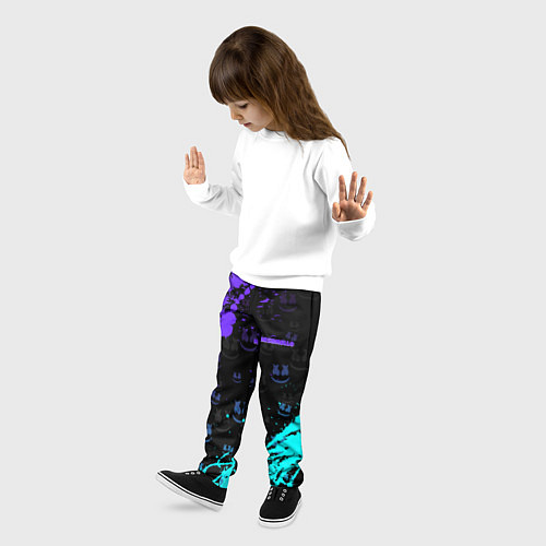 Детские брюки Marshmello / 3D-принт – фото 3