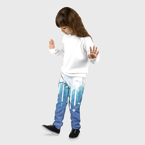 Детские брюки Пиксельные сливки / 3D-принт – фото 3