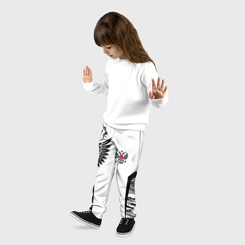 Детские брюки Камуфляж Россия / 3D-принт – фото 3