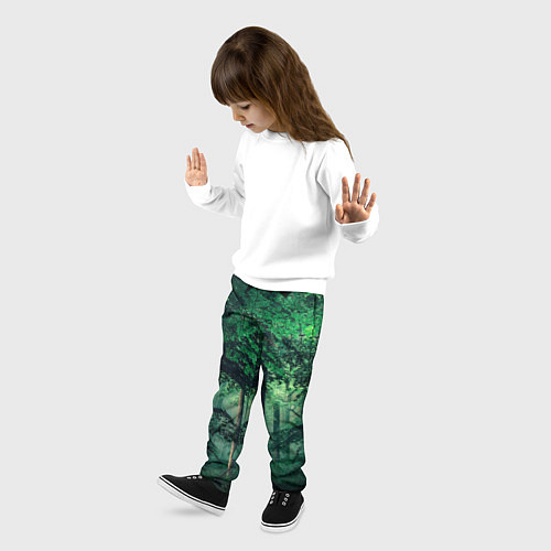 Детские брюки Деревья / 3D-принт – фото 3