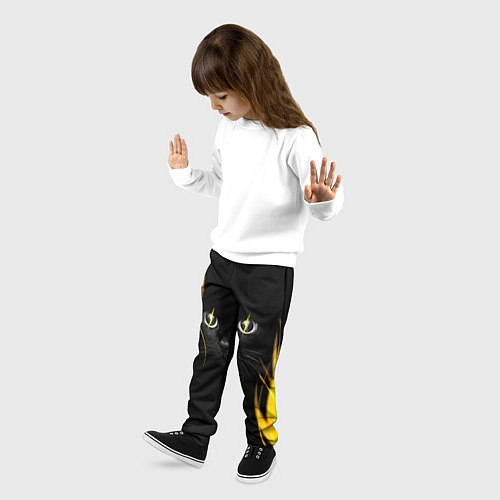 Детские брюки Грозовой кошак / 3D-принт – фото 3