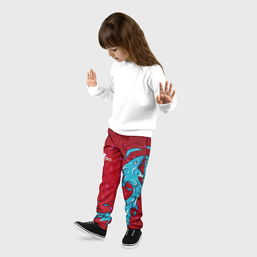 Детские брюки CS GO Water Elemental / 3D-принт – фото 3