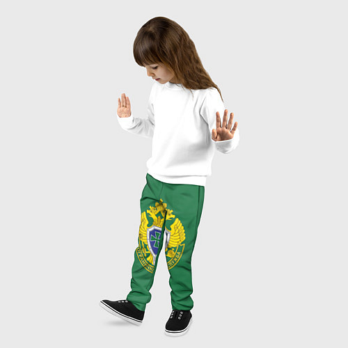 Детские брюки Пограничная служба зеленый / 3D-принт – фото 3