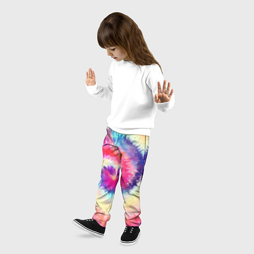 Детские брюки Tie Dye vortex / 3D-принт – фото 3