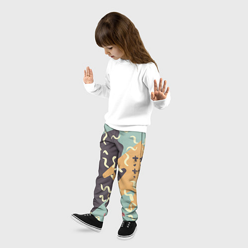 Детские брюки Абстрактный узор / 3D-принт – фото 3