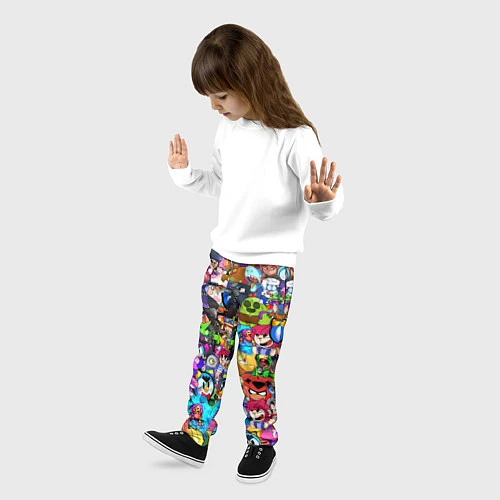 Детские брюки BRAWL STATS ВСЕ ПЕРСОНАЖИ / 3D-принт – фото 3