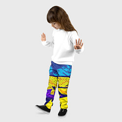 Брюки детские Bona Fide Одежда для фитнеса, цвет: 3D-принт — фото 2