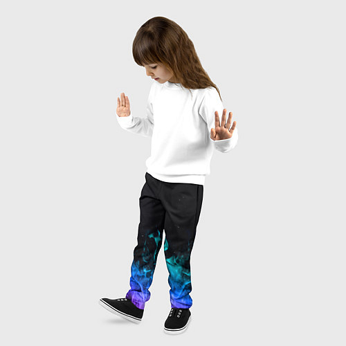 Детские брюки Перламутровый огонь / 3D-принт – фото 3