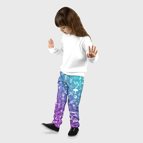 Детские брюки Minecraft pattern / 3D-принт – фото 3