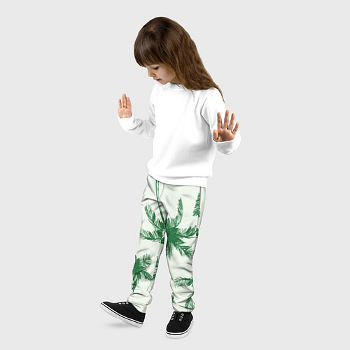 Детские брюки Пальмовый рай / 3D-принт – фото 3