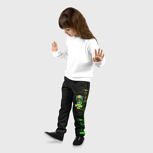 Детские брюки Бравл Старс Леон / 3D-принт – фото 3