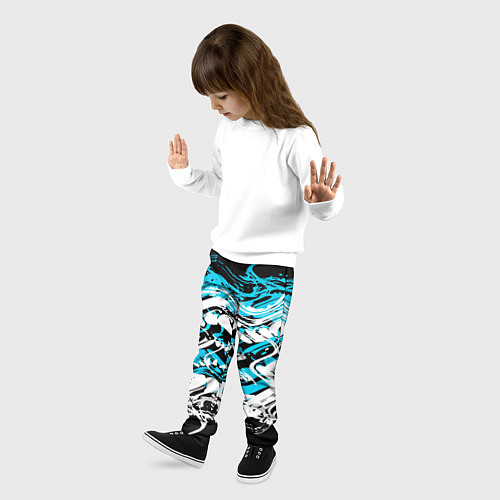 Детские брюки Blue Combo / 3D-принт – фото 3