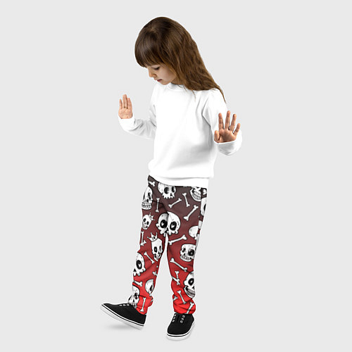 Детские брюки Черепа / 3D-принт – фото 3