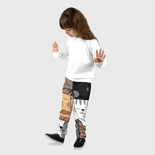 Детские брюки Котейки / 3D-принт – фото 3