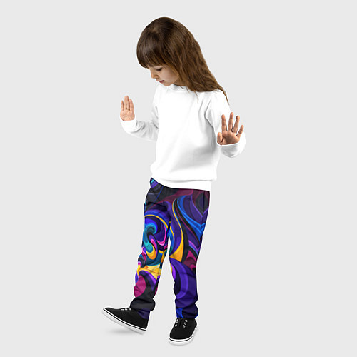 Детские брюки ABSTRACT COLOR / 3D-принт – фото 3
