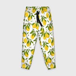 Брюки детские Лимоны, цвет: 3D-принт